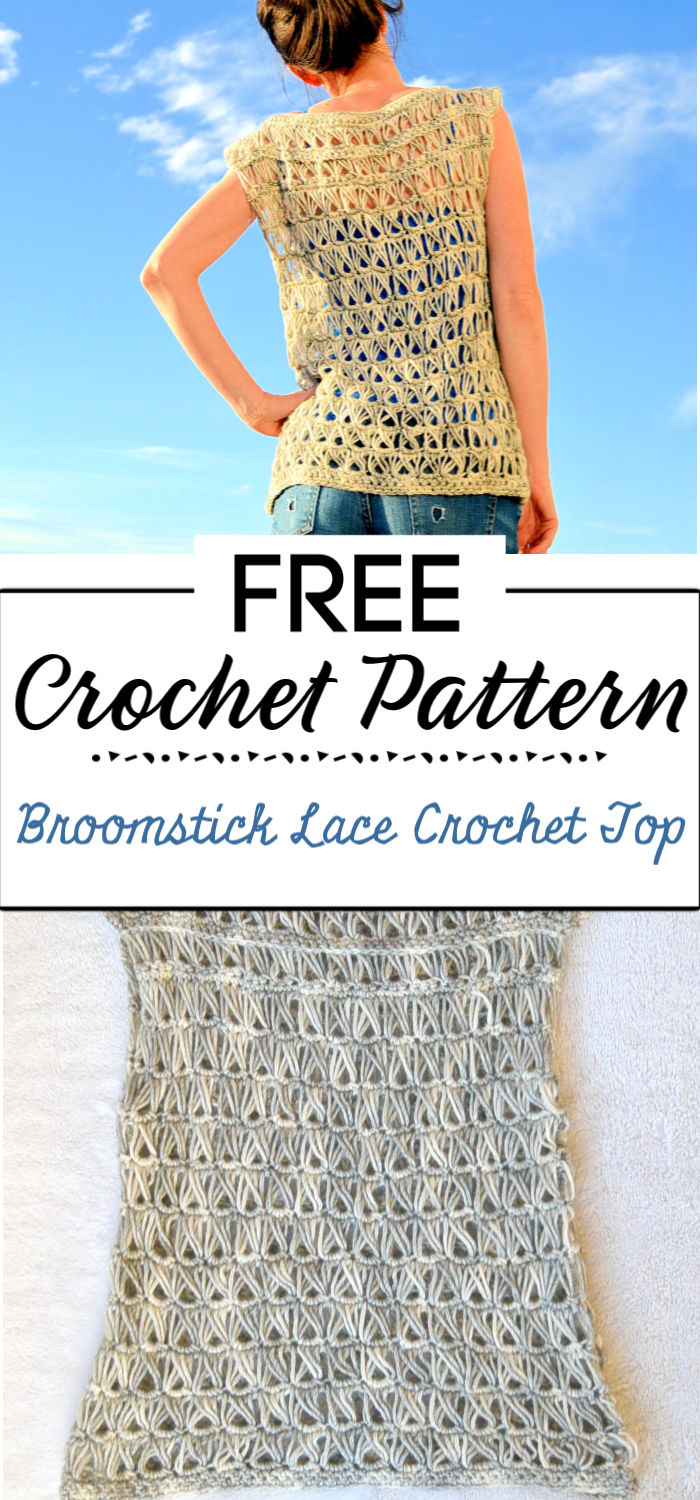 9. Broomstick Lace Crochet Top