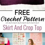2. Crochet Skirt And Crop Top