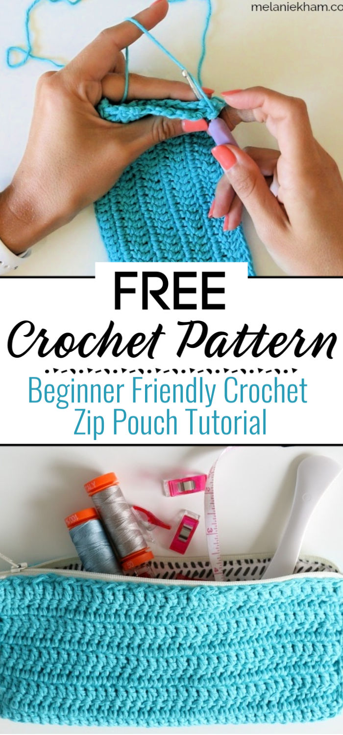 Beginner Friendly Crochet Zip Pouch Tutorial