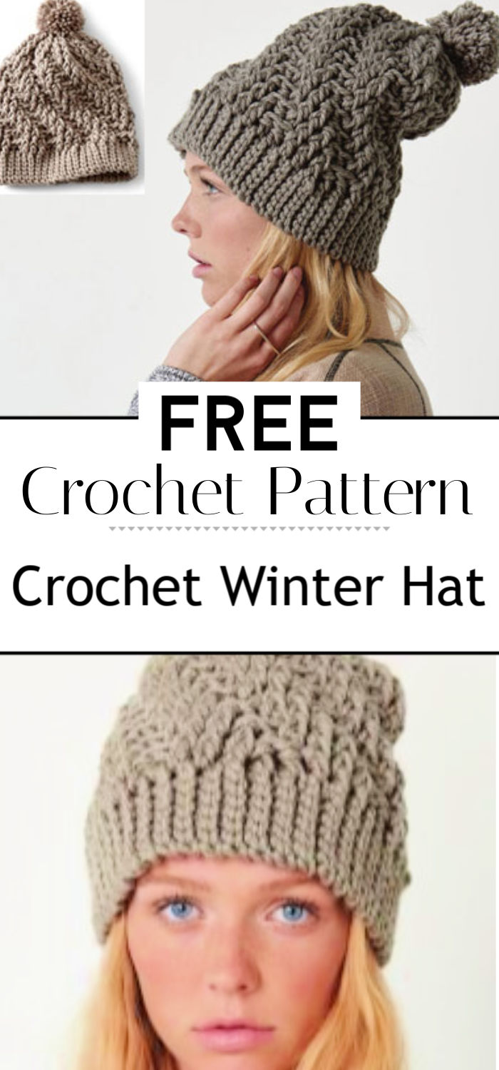 Crochet Winter Hat Pattern Free