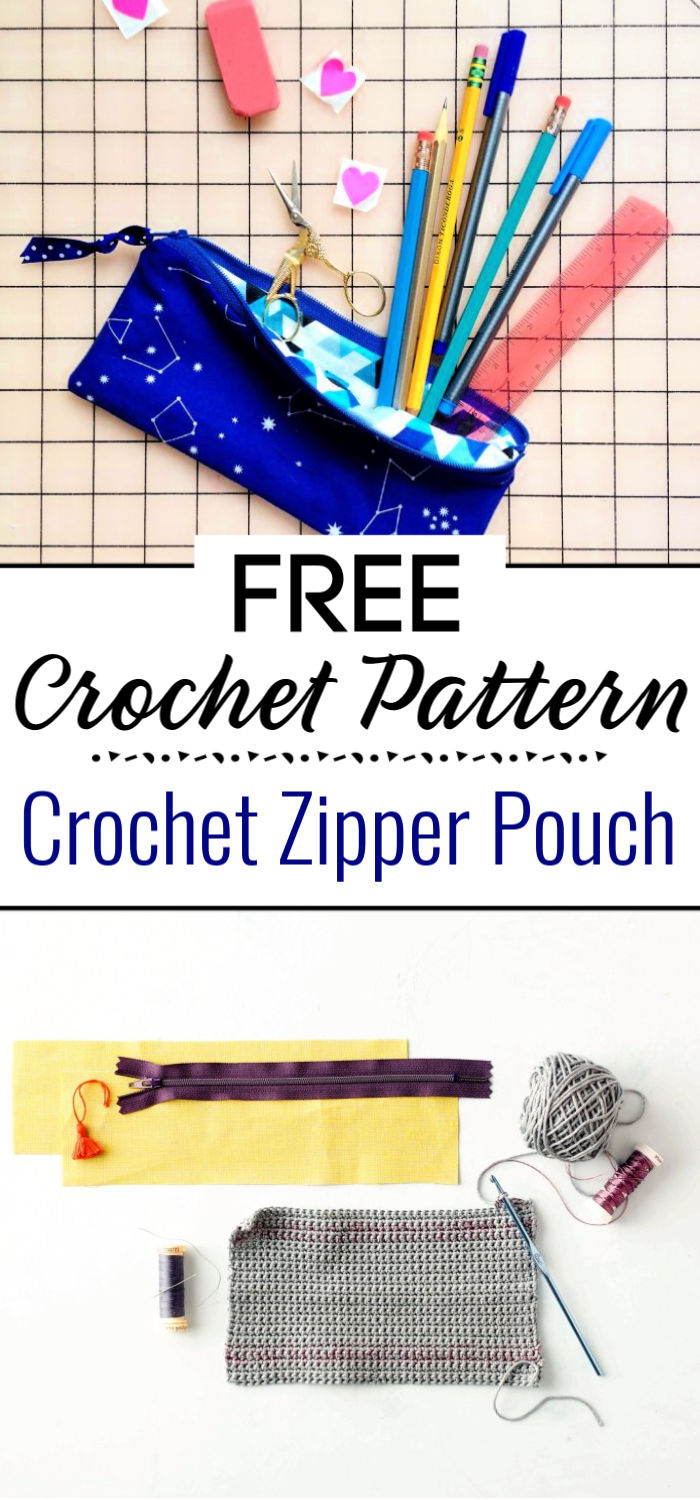 Crochet Zipper Pouch Pattern
