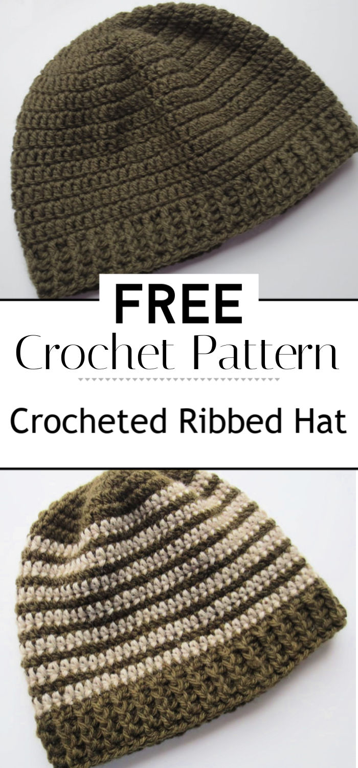 Crocheted Ribbed Hat Pattern