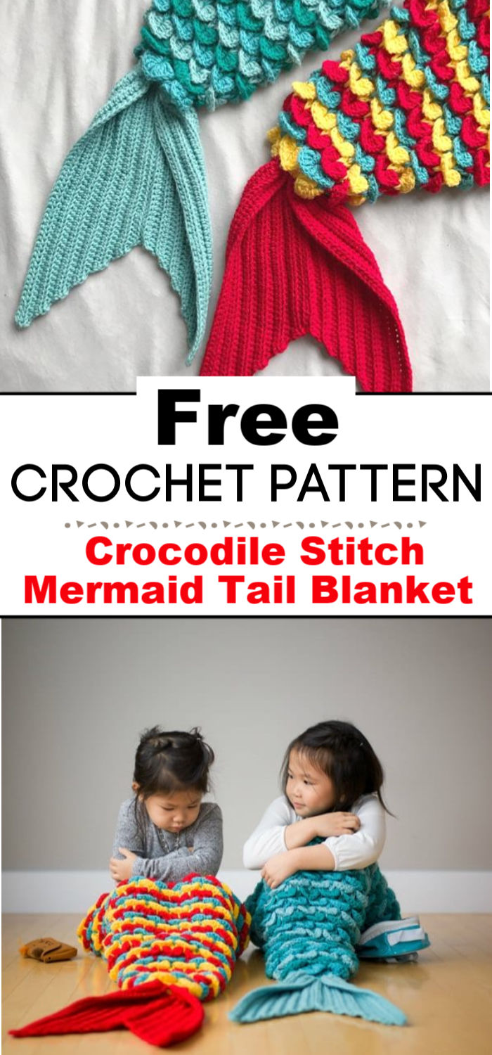 11 Crochet Mermaid Tail Blanket Free Patterns Crochet with Patterns