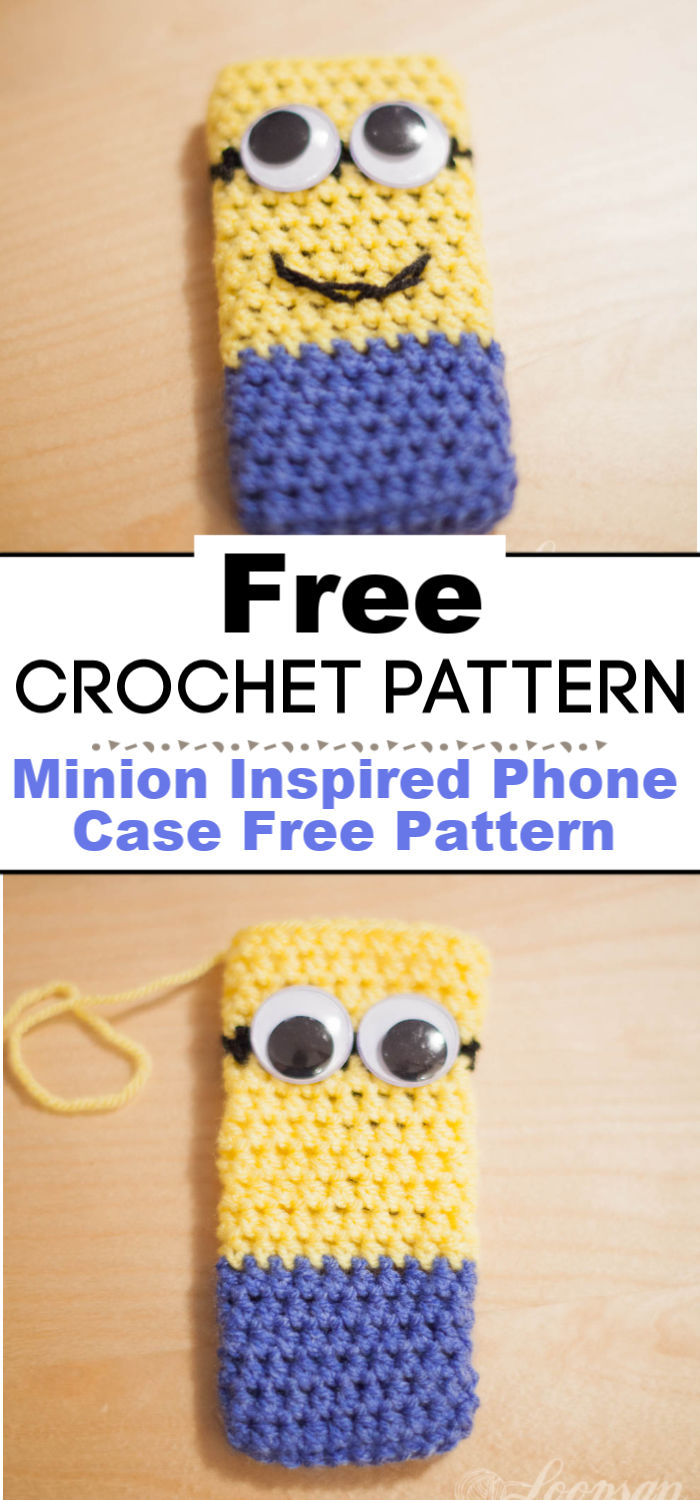 Minion Inspired Phone Case Free Pattern