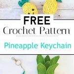 Pineapple Keychain Free Crochet Pattern
