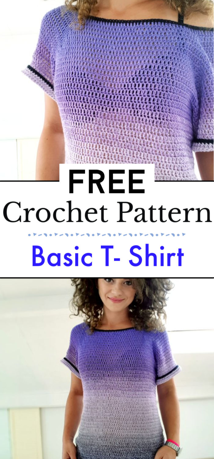 Basic T shirt in Crochet