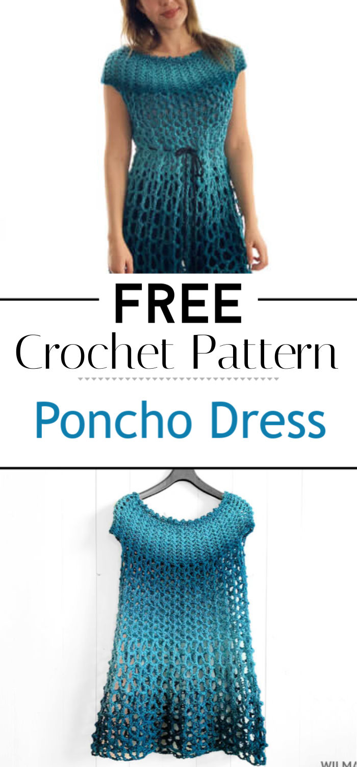 Crochet Poncho Dress