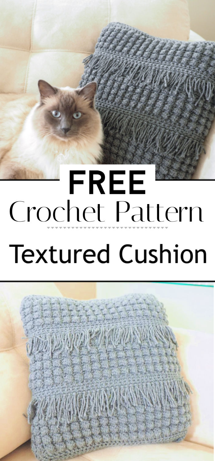 Crochet Textured Cushion Pattern