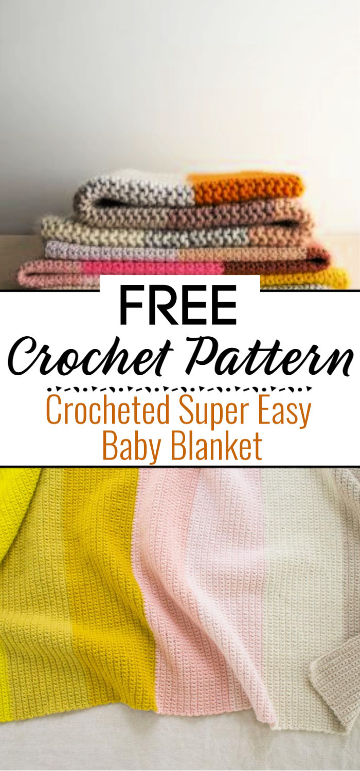 Crocheted Super Easy Baby Blanket