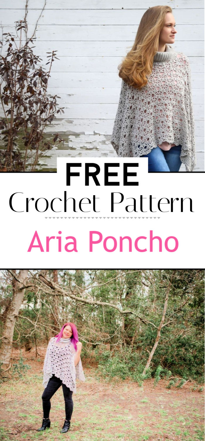 Free Crochet Poncho Pattern Aria Poncho