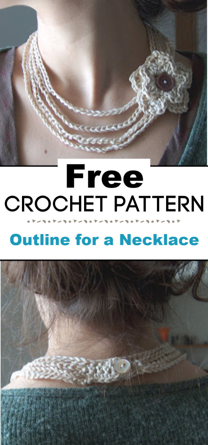 Free Patterns Outline for a Crochet Necklace