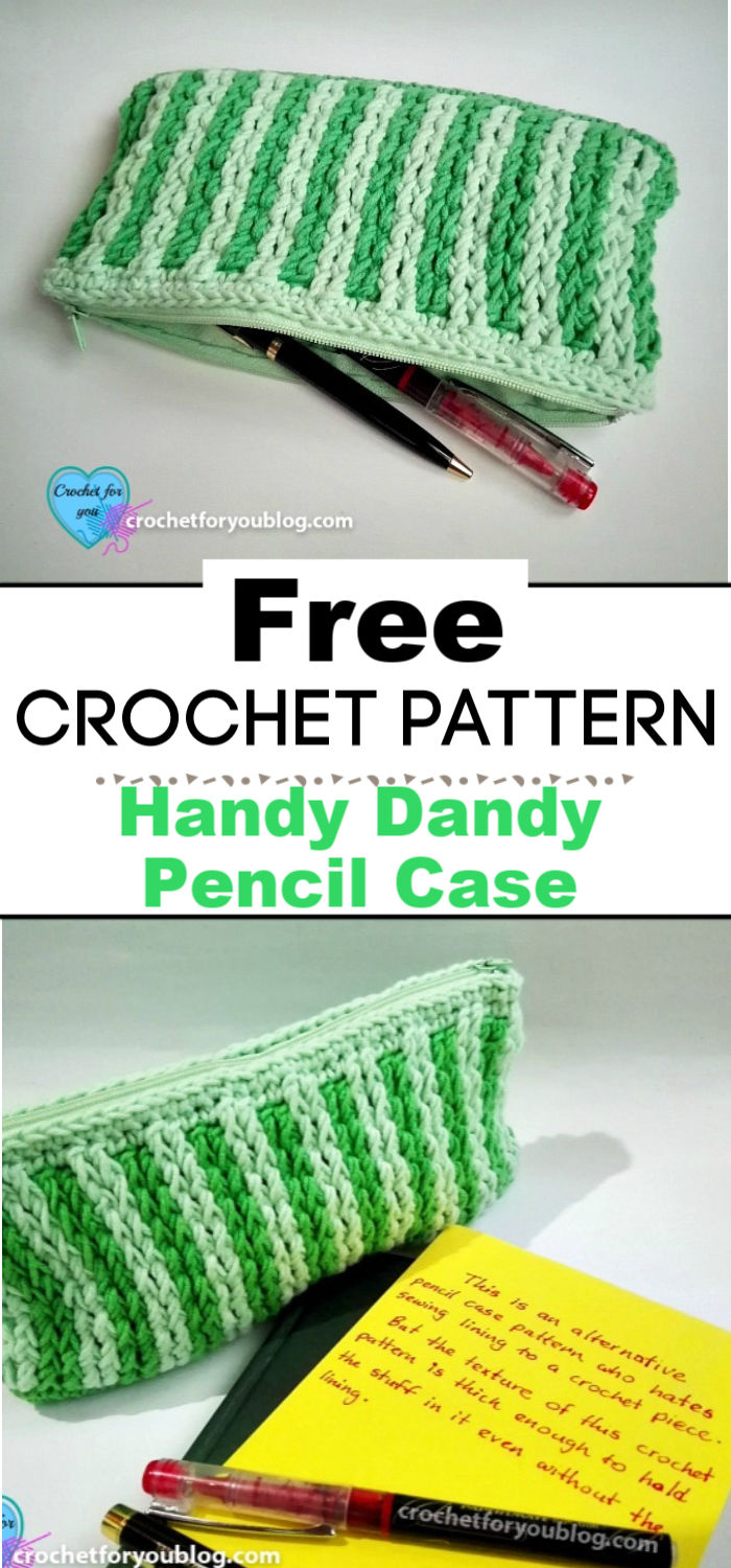 Handy Dandy Pencil Case Free Crochet Pattern