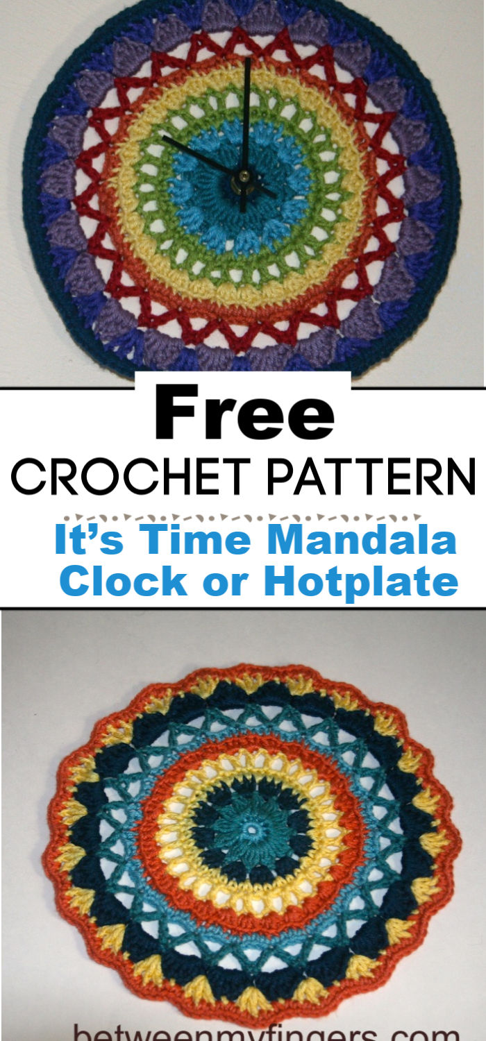 It’s Crochet Time Mandala Clock or Hotplate