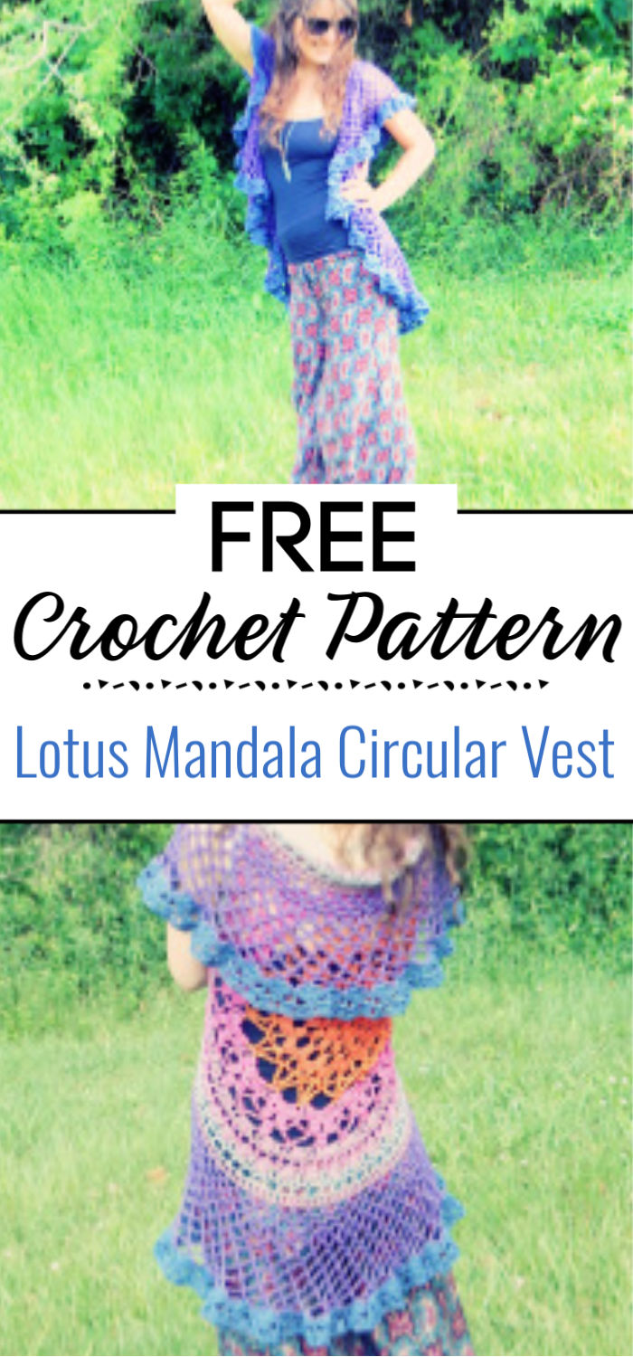 Lotus Mandala Circular Vest