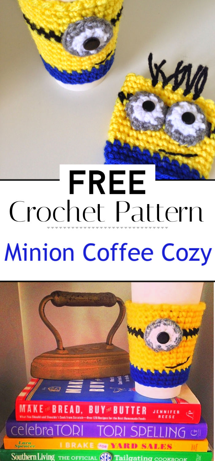 Minion Crochet Coffee Cozy