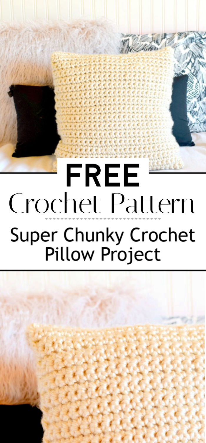 Super Chunky Crochet Pillow Project