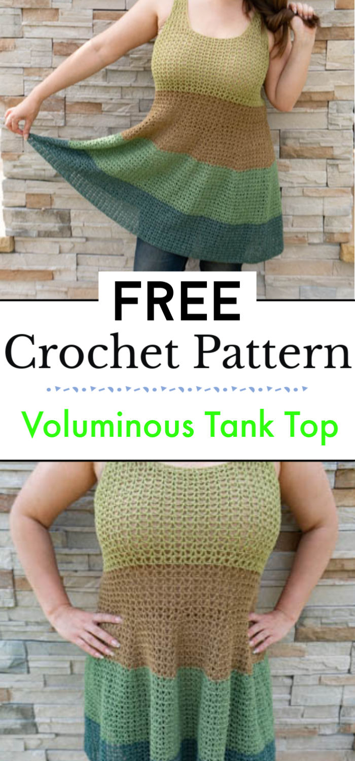 Voluminous Tank Top Crochet Pattern