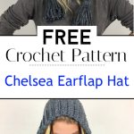 Chelsea Earflap Hat Crochet Pattern