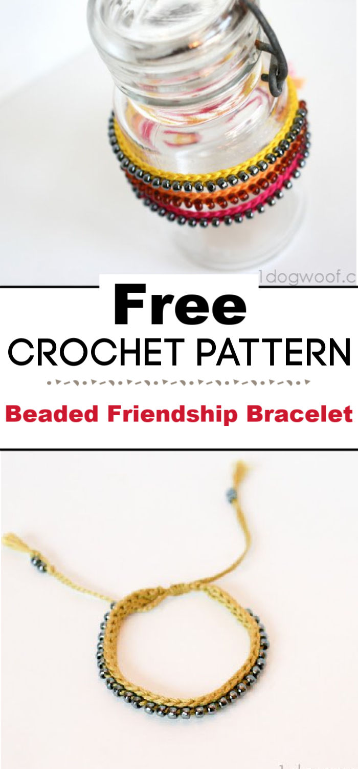 Crochet Beaded Friendship Bracelet