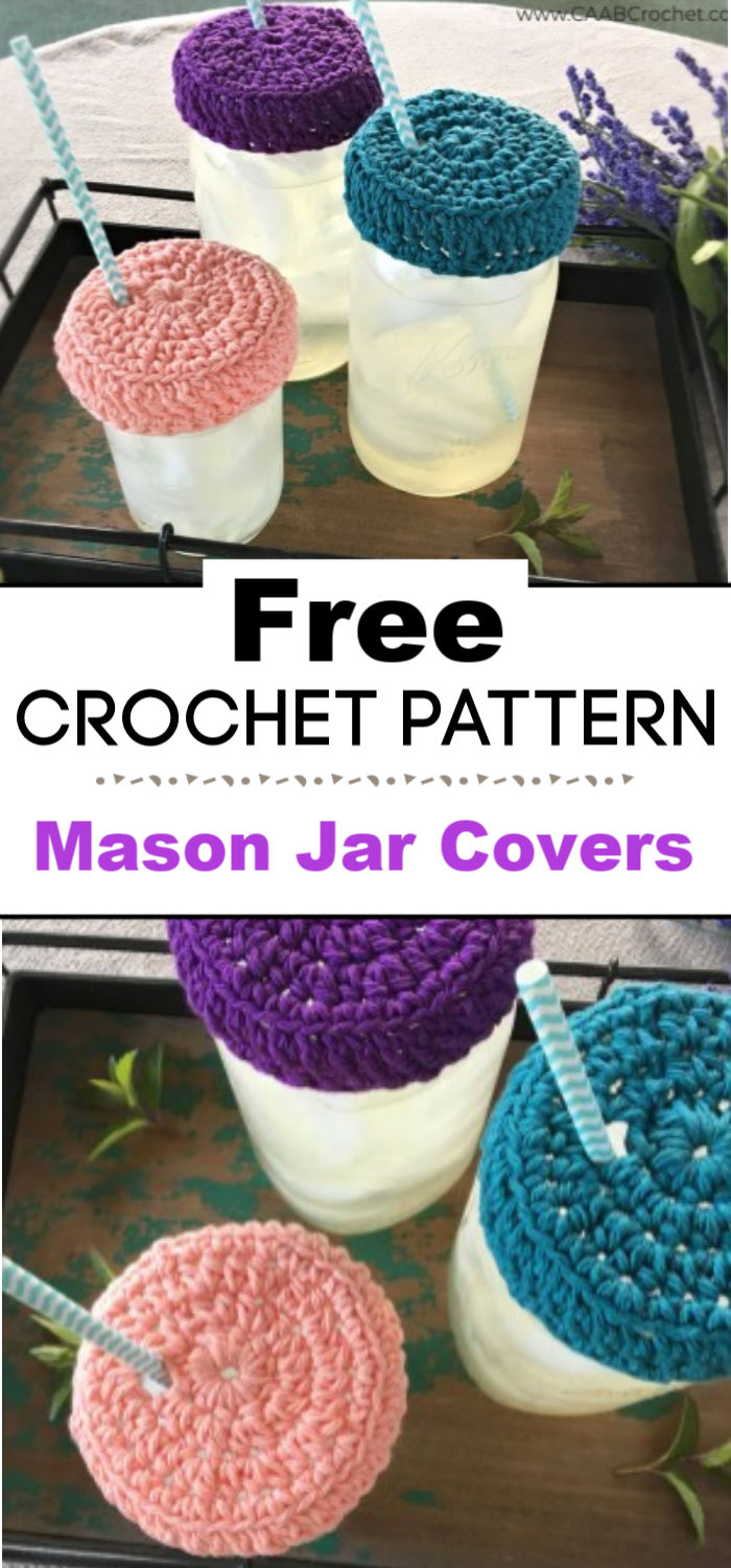 Crochet Mason Jar Covers