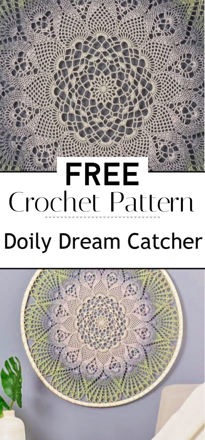 Free Crochet Pattern for a Doily Dream Catcher