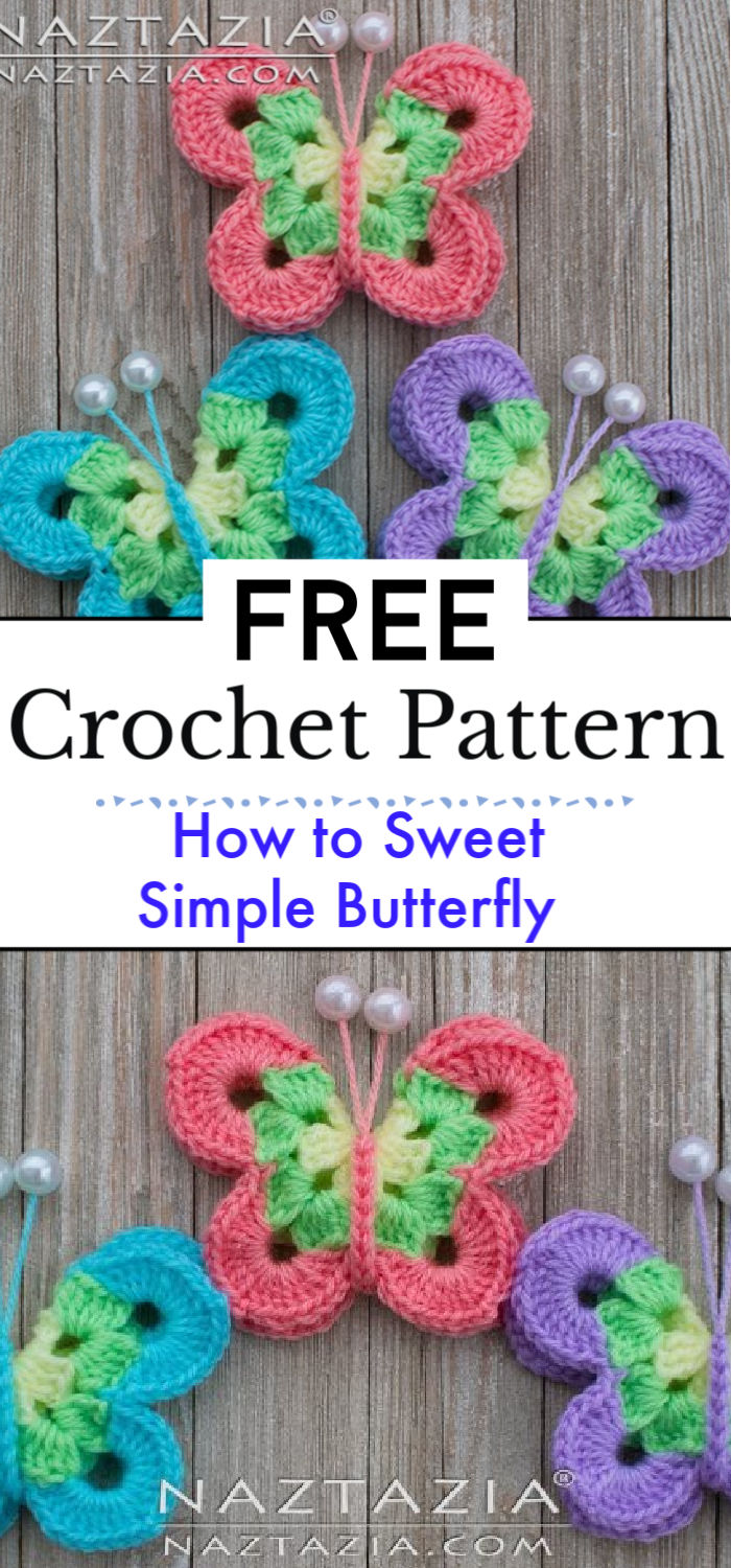How to Crochet Sweet Simple Butterfly