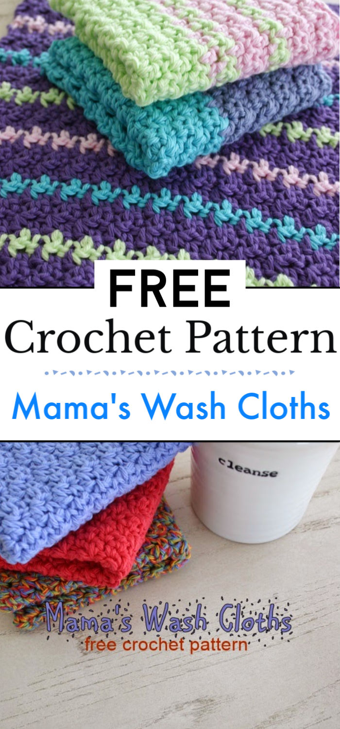 Mamas Wash Cloths Free Crochet Pattern