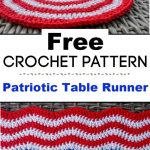 Patriotic Table Runner Free Crochet Pattern