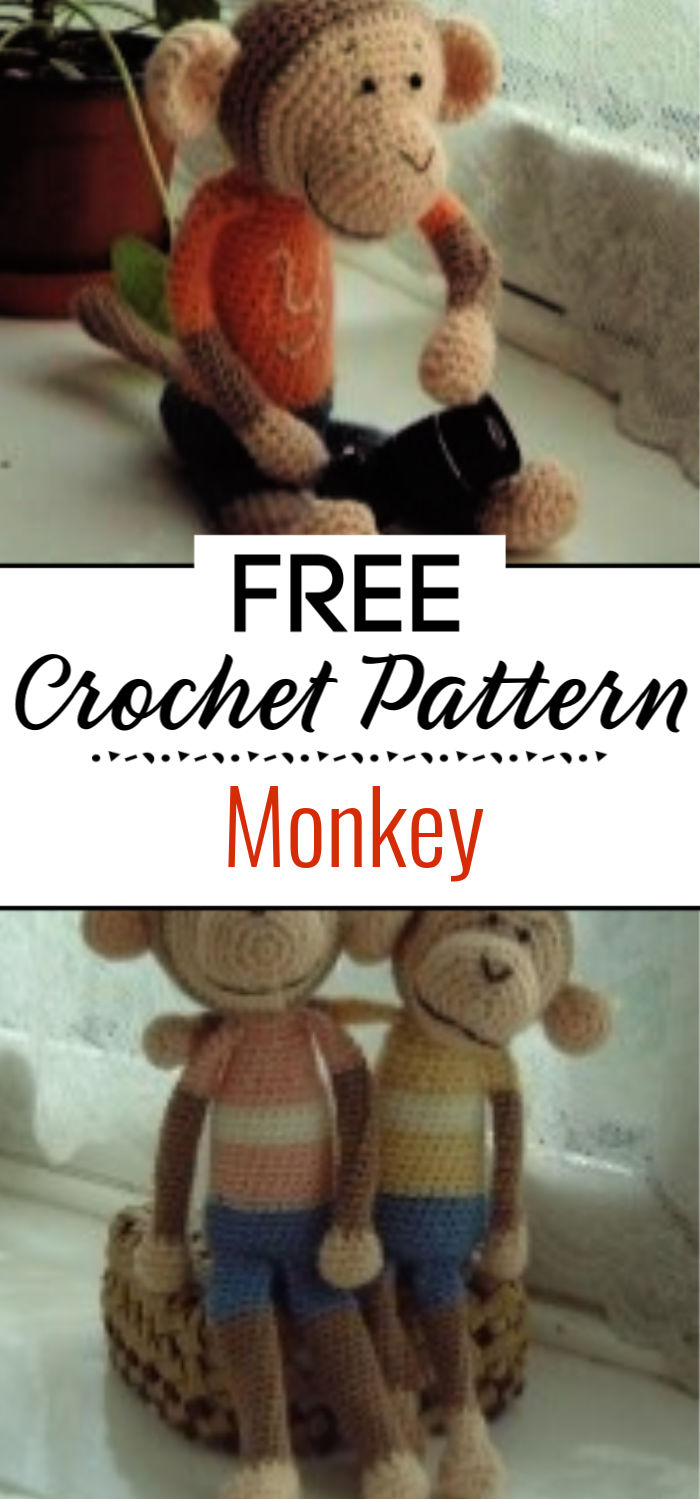 Pattern of Crocheted Monkey