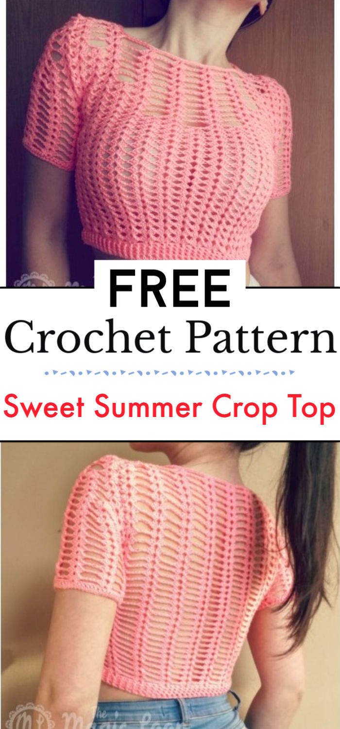 Sweet Summer Crochet Crop Top Free Pattern