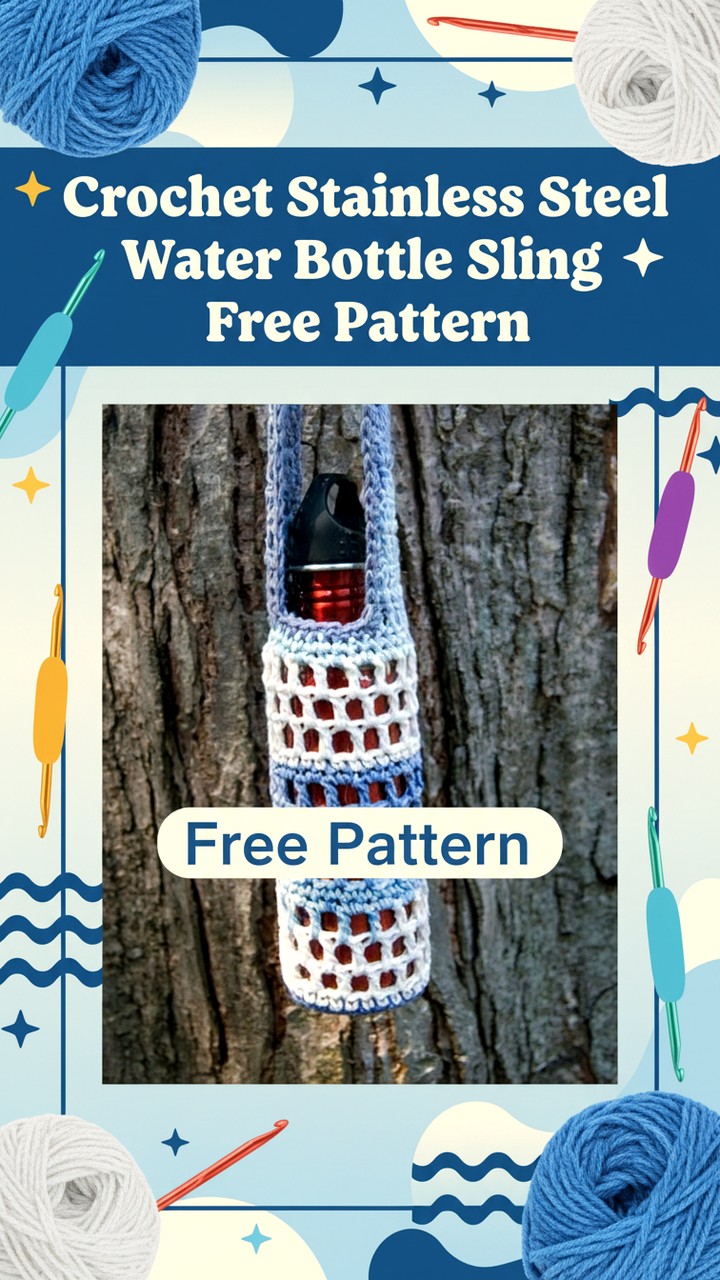 13 Crochet Water Bottle Holder Free Pattern Crochet With Patterns 13 Crochet Water Bottle Holder Free Pattern Crochet With Patterns
