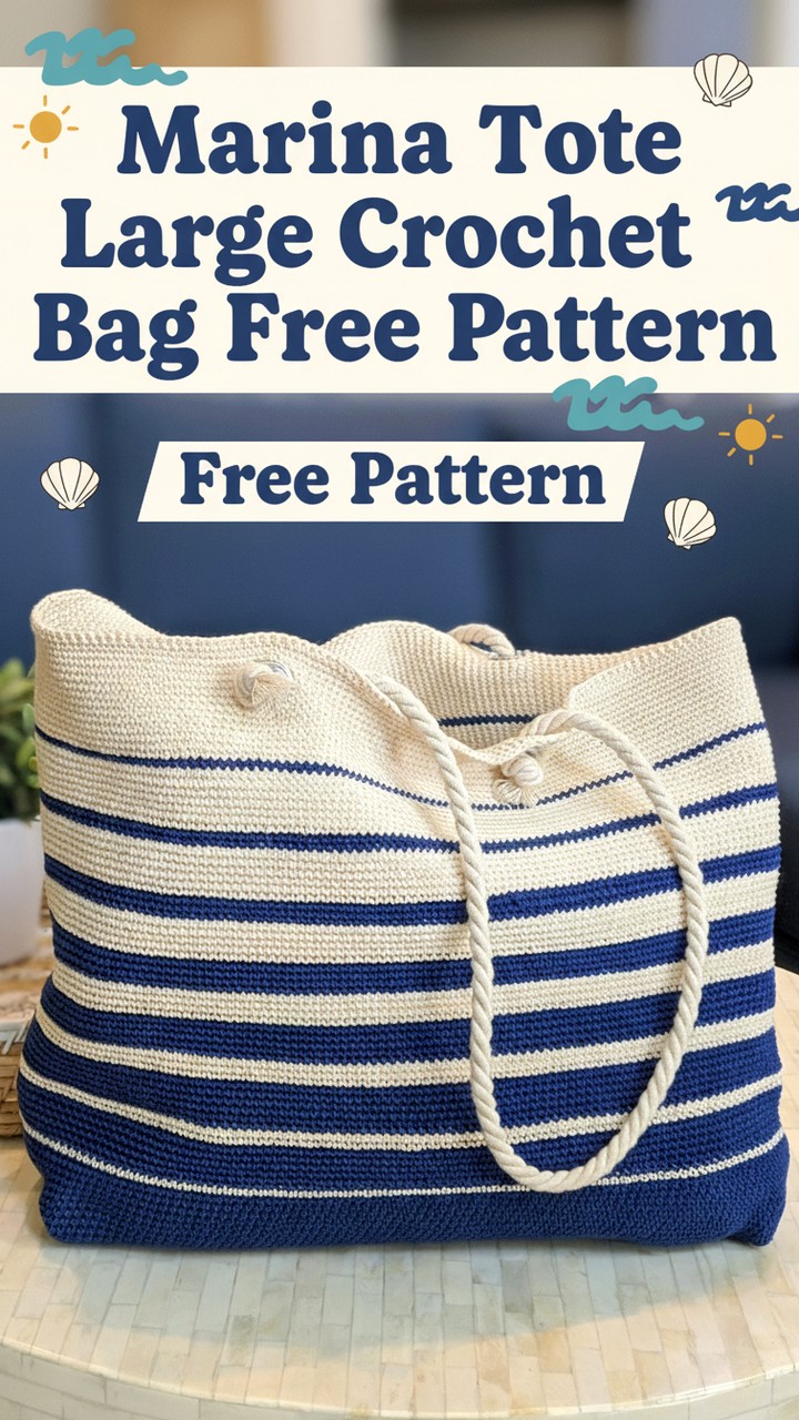 15 Free Crochet Beach Bag Pattern - Crochet with Patterns