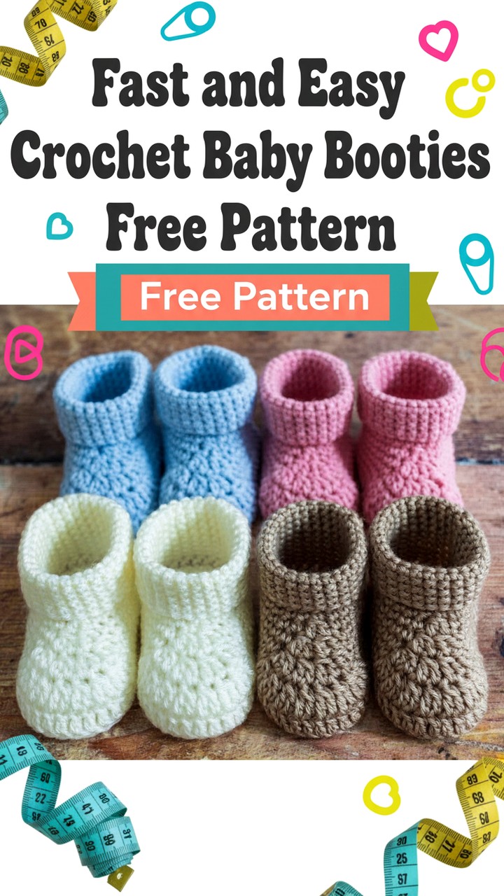 12 Free Crochet Baby Booties Pattern - Crochet with Patterns