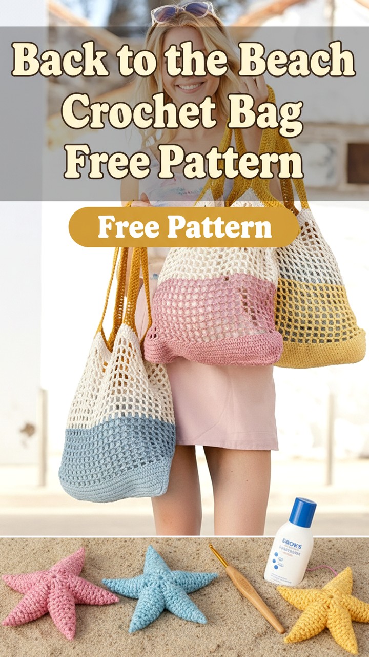 15 Free Crochet Beach Bag Pattern - Crochet with Patterns