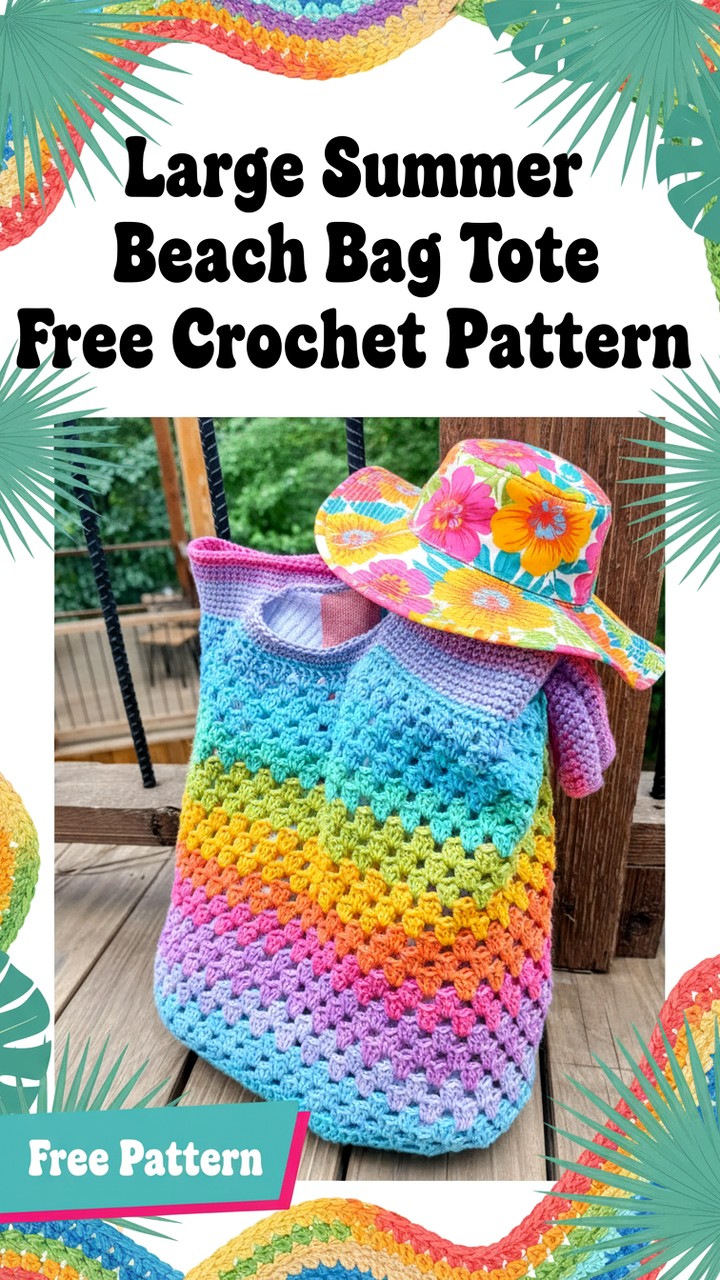 15 Free Crochet Beach Bag Pattern - Crochet with Patterns
