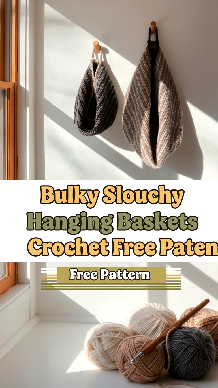 15 Free Crochet Hanging Basket Pattern Easy & Stylish Home Storage ...