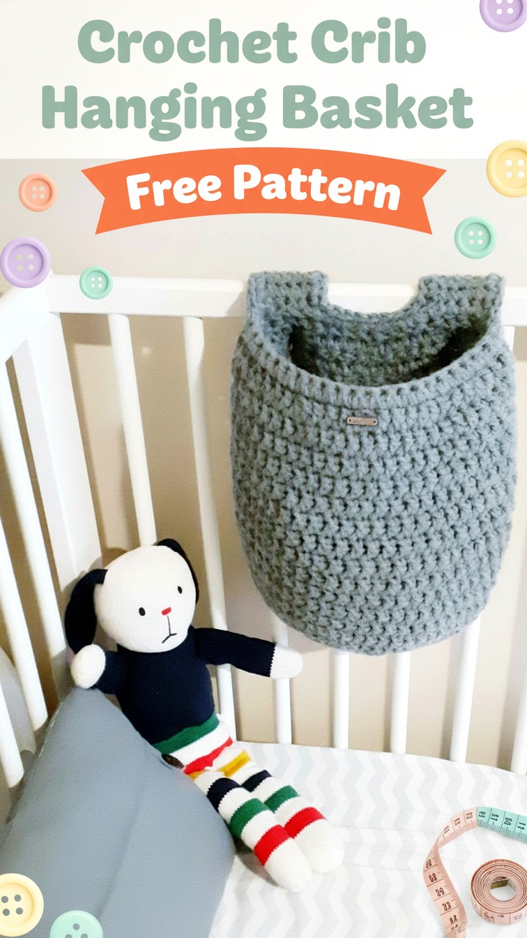 15 Free Crochet Hanging Basket Pattern Easy & Stylish Home Storage ...