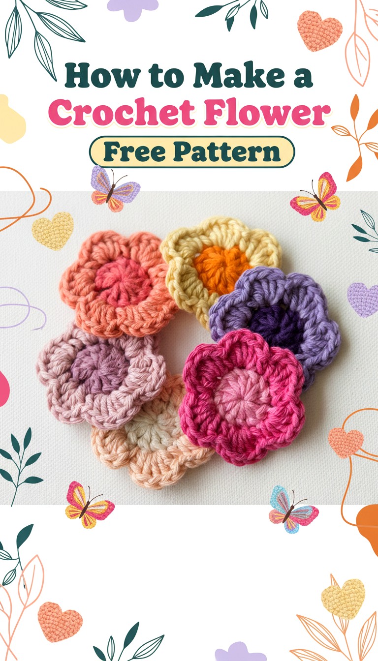 13 Easy Free Crochet Applique Patterns for Beginners - Crochet with ...