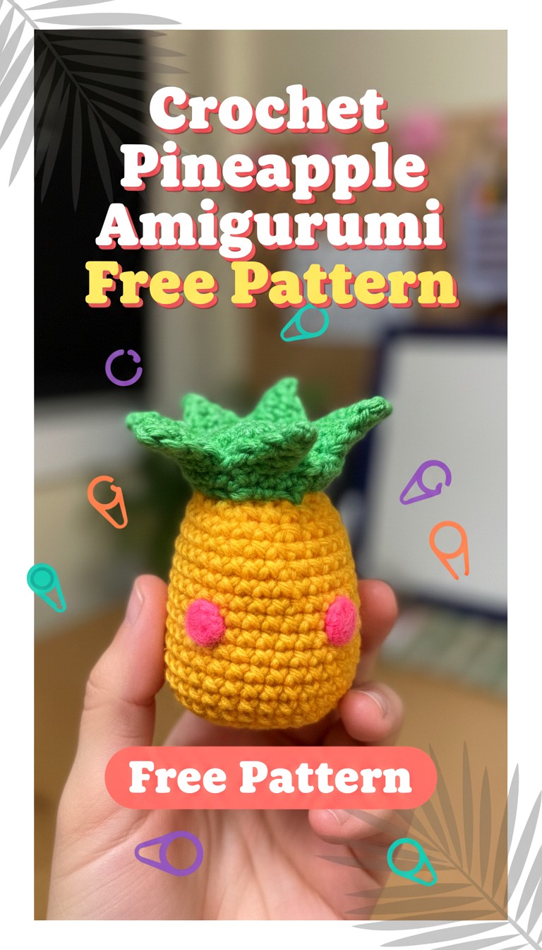 12 Beautiful Pineapple Crochet Patterns (Easy & Free Designs) - Crochet ...