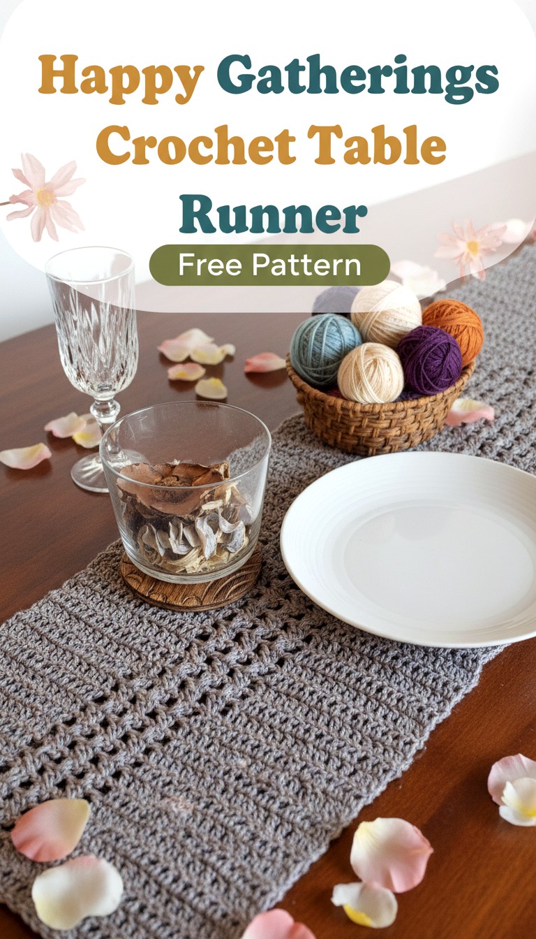 10 Easy Free Crochet Table Runner Patterns - Crochet with Patterns