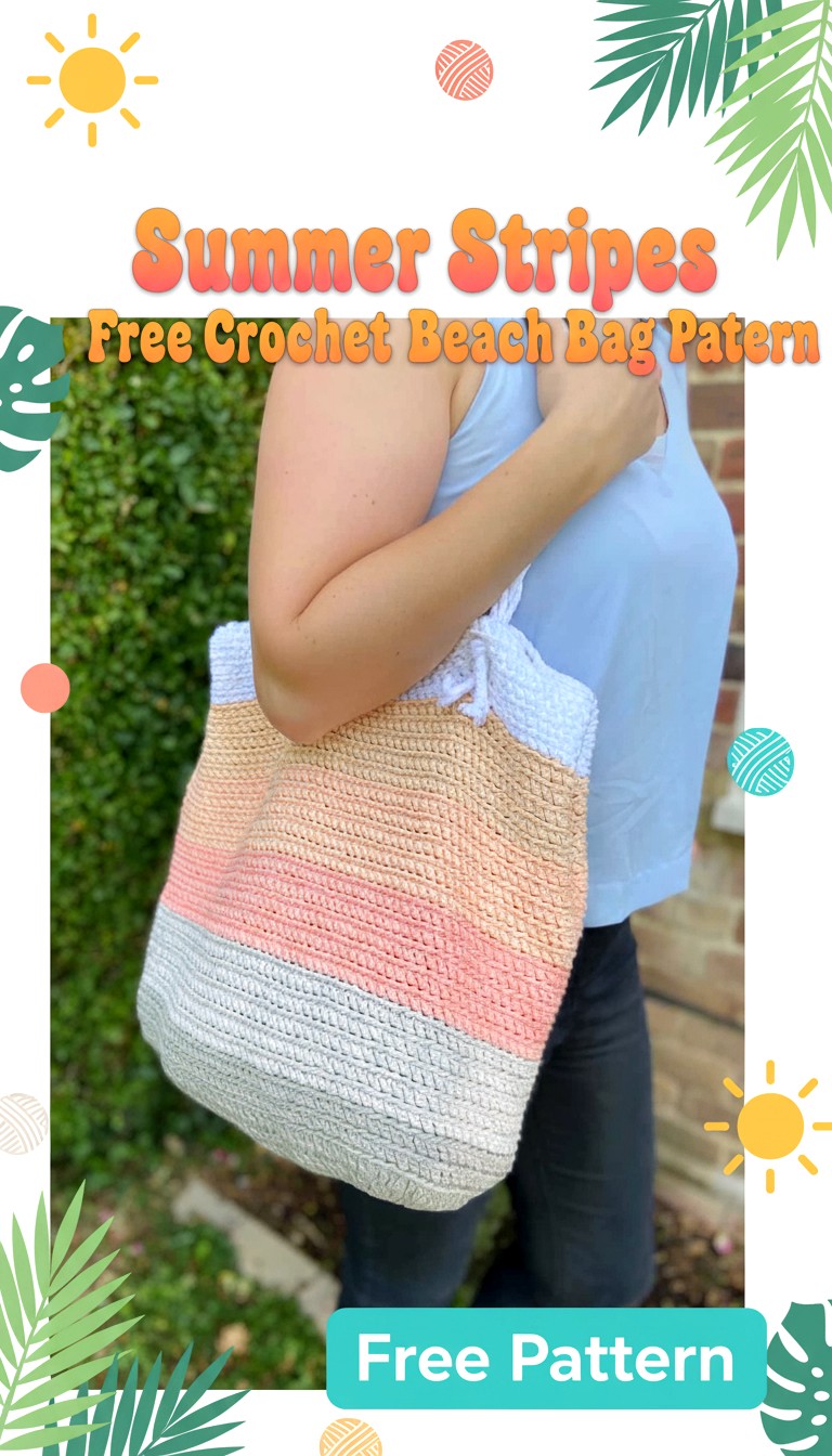11 Free Crochet Beach Bag Patterns Stylish & Easy Summer Totes ...