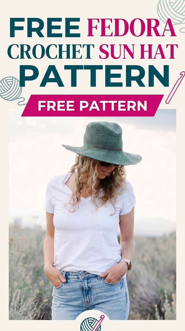 10 Free Crochet Sun Hat Patterns You’ll Love for Summer - Crochet with ...
