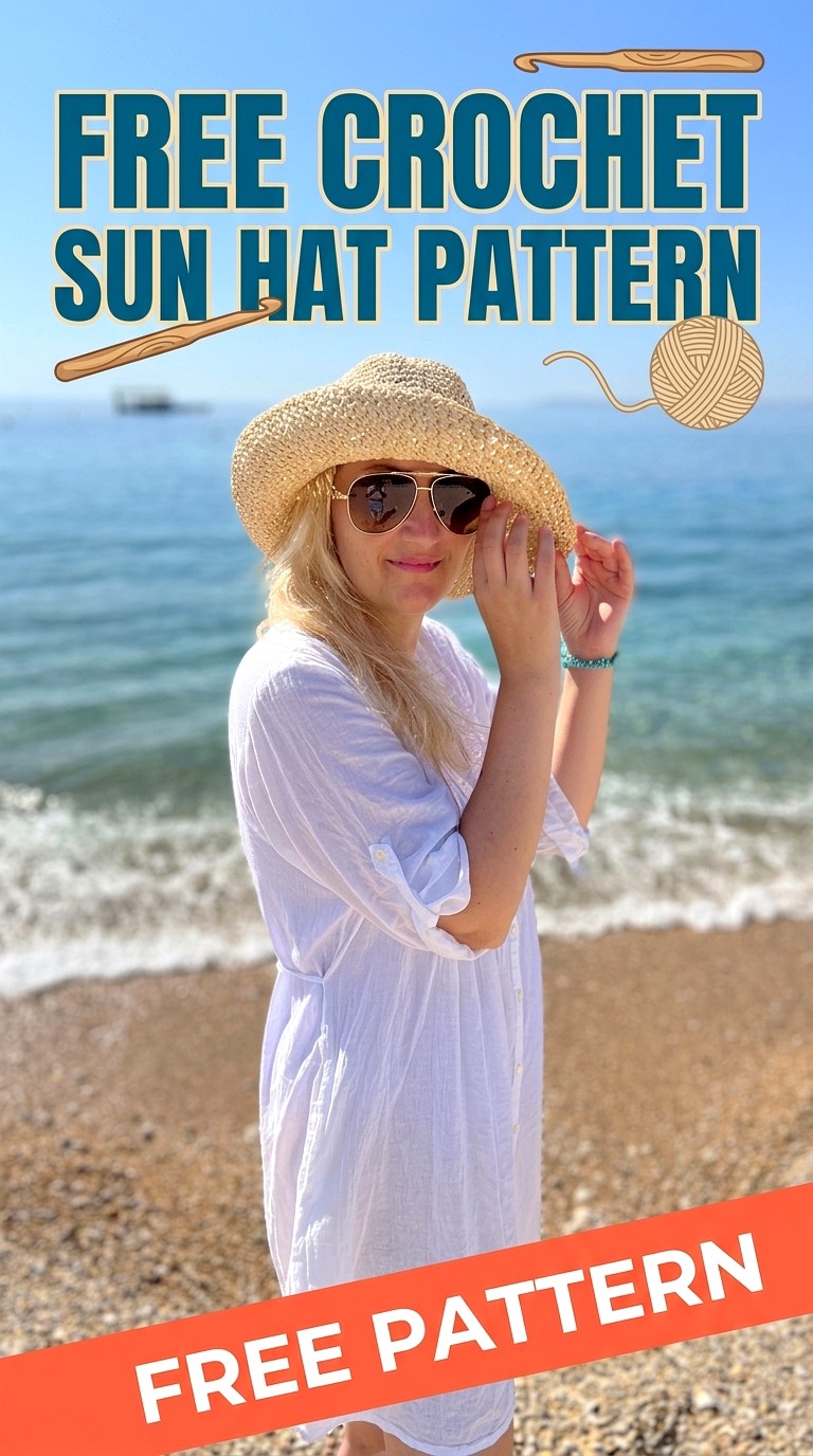 10 Free Crochet Sun Hat Patterns You’ll Love for Summer - Crochet with ...
